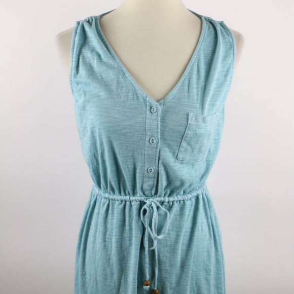 TOMMY BAHAMA BLUE DRESS XS Drawstring Sleeveless - Picture 2 of 6